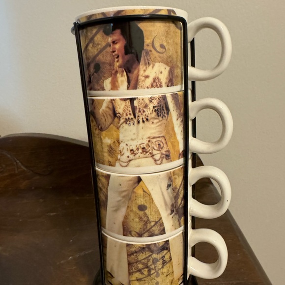 EPE | Dining | Elvis Presley Rack Of Stacked Cups Featuring The Aloha ...